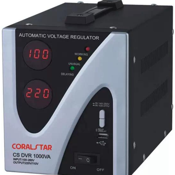 1000VA Digital Voltage Stabilizer 230V – Automatic Voltage Regulator with USB Ghana