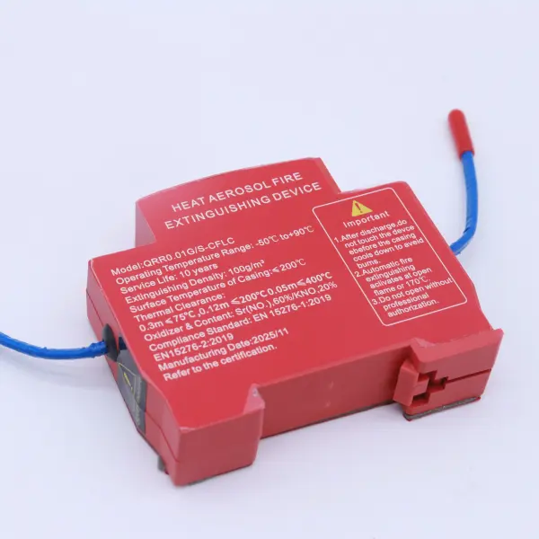 DIN Rail Mount Automatic Aerosol Fire Extinguisher for Electrical Equipment