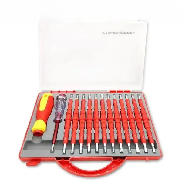 Double-Head Dual-Pen 14-in-1 Insulated Screwdriver Set – Electrical Repair & Maintenance Tool Kit