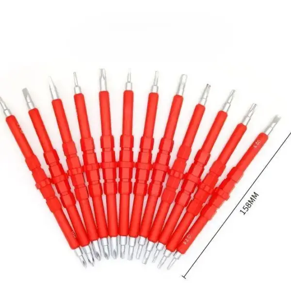 Double-Head Dual-Pen 14-in-1 Insulated Screwdriver Set – Electrical Repair & Maintenance Tool Kit