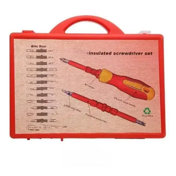 Double-Head Dual-Pen 14-in-1 Insulated Screwdriver Set – Electrical Repair & Maintenance Tool Kit