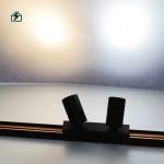 Double Head LED Track Spotlight – Adjustable Display & Shelf Lighting for Shops and Showrooms