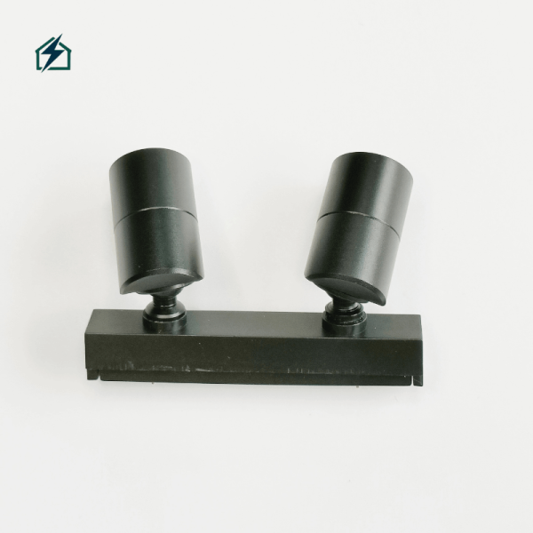 Double Head LED Track Spotlight – Adjustable Display & Shelf Lighting for Shops and Showrooms