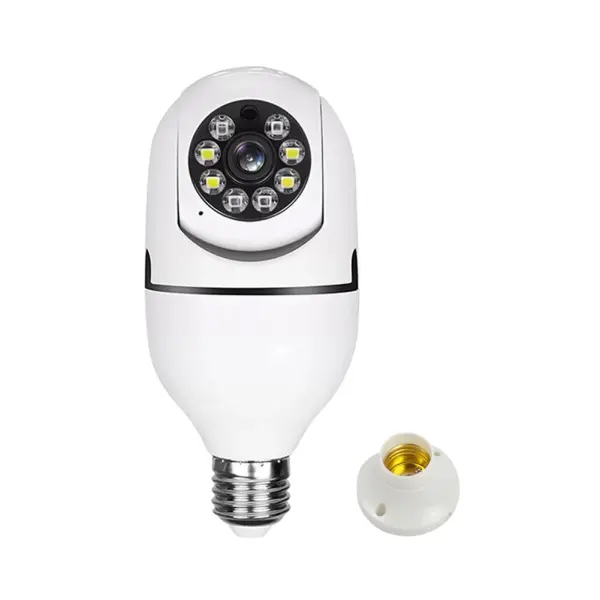 E27 WiFi Bulb Security Camera 360° – Smart Wireless CCTV Light Camera for Ghana Homes