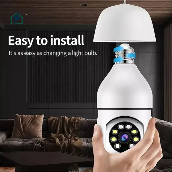E27 WiFi Bulb Security Camera 360° – Smart Wireless CCTV Light Camera for Ghana Homes