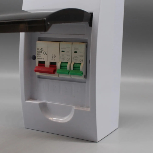 2 Way Outdoor ABS Distribution Box IP40 – Circuit Breaker Power Box