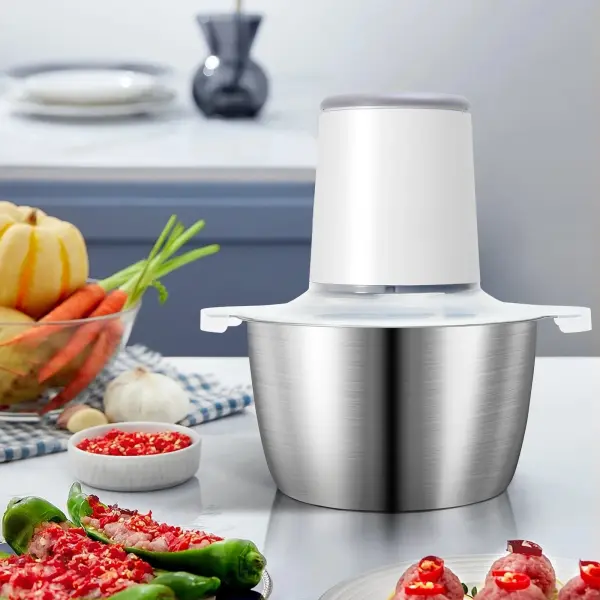 Electric Food Processor & Meat Grinder 2.0L Ghana – Stainless Steel Multi-Purpose Chopper
