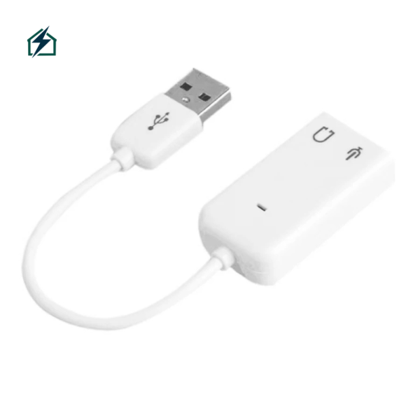 HT-03S External USB 7.1 Channel Sound Card – Audio Adapter for Windows PC & Laptop