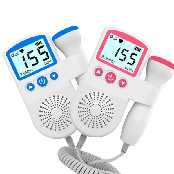 Fetal Doppler 3.0MHz Baby Heartbeat Monitor – Portable Fetal Heartbeat Monitor for Pregnancy