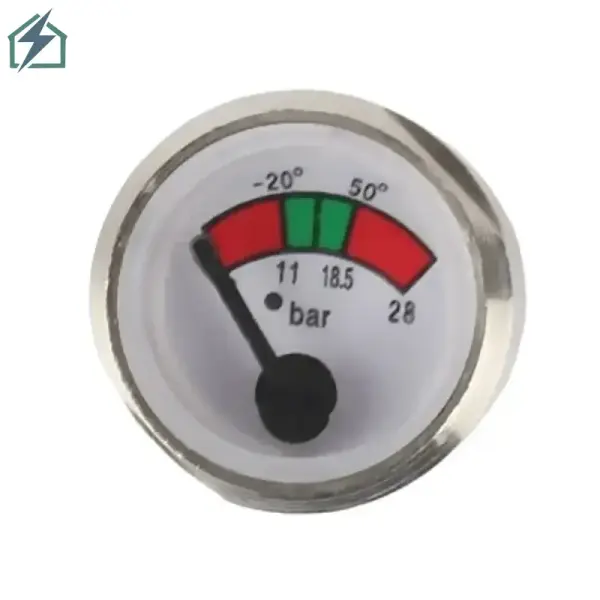 Fire Extinguisher Pressure Gauge 23mm – 0–28 Bar Gauge for ABC Dry Powder Fire Extinguishers Ghana