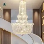 French Basket Empire Crystal Chandelier – Luxury LED Ceiling Light for Homes, Hotels & Event Venues in Ghana
