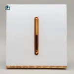 Frameless Gold Single Gang Wall Switch – Luxury 10A Light Switch for Homes & Offices in Ghana