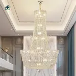 French Basket Empire Crystal Chandelier – Luxury LED Ceiling Light for Homes, Hotels & Event Venues in Ghana