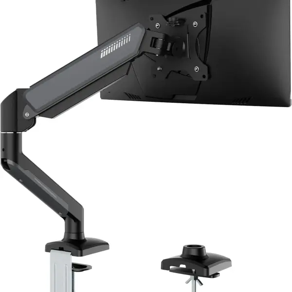 Gas Spring Monitor Arm Desk Mount 17–32 Inch – Adjustable Aluminum Monitor Stand Ghana