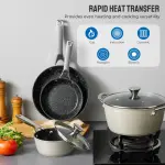 Granite Stone Pro Cookware Set Ghana – 10 Piece Nonstick Pots & Pans Set