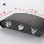 Hagood HG-05 6W LED Waterproof Wall Lamp – Modern Outdoor Wall Light for Homes & Gardens in Ghana