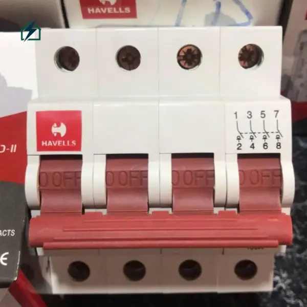 Havells 4 Pole Circuit Breaker – Heavy Duty Industrial & Commercial Electrical Protection in Ghana