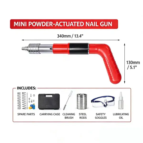 Heavy Duty Manual Nail Gun – Concrete, Wood & Metal Fastening Tool with Storage Case in Ghana