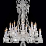 HQ9122 Baccarat Transparent Chandelier 6 Light – Luxury Crystal Ceiling Light Ghana