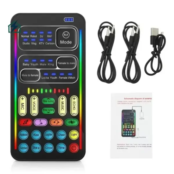 I9 Portable Voice Changer & Audio Mixer Ghana – Live Streaming, Gaming & Podcast Sound Card