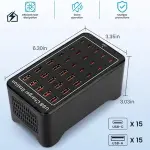 ilepo W-407 150W USB-C Charging Station – 30-Port Fast Charger Ghana