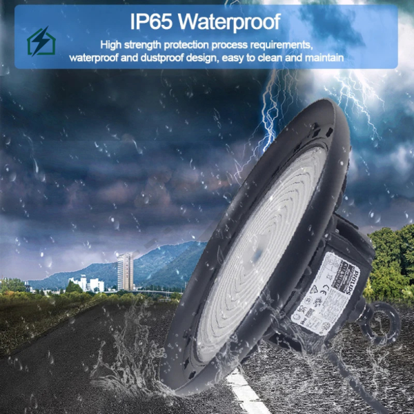 IP65 Waterproof UFO LED High Bay Light – 100W / 150W / 200W 150lm/W for Warehouse & Industrial Use