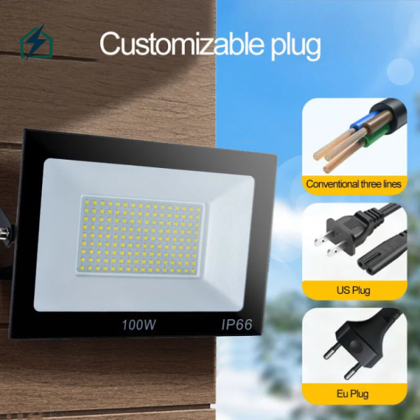 100W LED Flood Light IP66 Waterproof – Outdoor Security Light