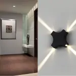 LED Cross Star Wall Light – Outdoor Waterproof Decorative Security Light for Homes & Buildings in Ghana