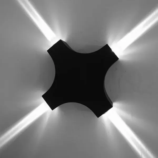 LED Cross Star Wall Light – Outdoor Waterproof Decorative Security Light for Homes & Buildings in Ghana