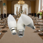5W LED Candle Bulb E27 Warm White Energy Saving Light