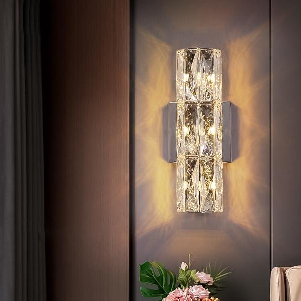 Modern Crystal Wall Lamp – Chrome Luxury Wall Light