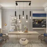 Modern Luxury LED Chandelier Pendant Light – Adjustable Hanging Ceiling Lamp for Living Room, Dining Room & Hotel Ghana