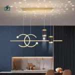 Modern Nordic Long Strip Pendant Light Ghana | Luxury Dining Room LED Chandelier