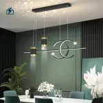 Modern Nordic Long Strip Pendant Light Ghana | Luxury Dining Room LED Chandelier