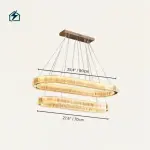 Modern Simplicity LED Iron Glass Chandelier K4109 – Luxury Crystal Chandelier Ghana