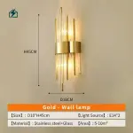 Modern Crystal Wall Lamp with Fabric Shade – Dimmable Luxury Wall Light for Homes & Hotels in Ghana
