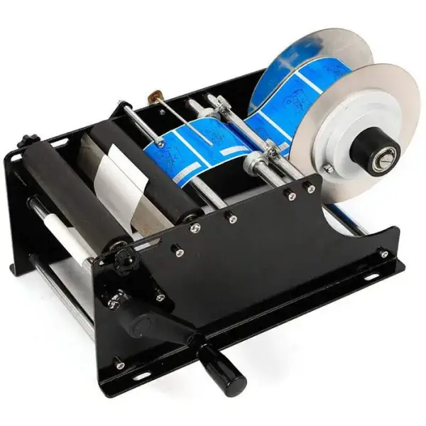 OPT Manual Bottle Labeling Machine – Semi-Automatic Round Bottle Sticker Labeler