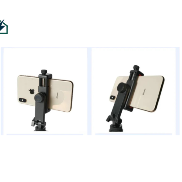 Phone Holder Clamp & Tripod Mount with Dual Cold Shoe