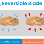 Ceiling Fan with Chandelier Light & Remote