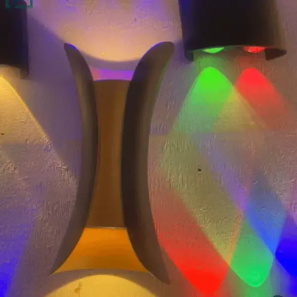 RGB Outdoor Wall Lamp – Modern Up & Down LED Gate Light for Compound, Fence & Exterior Walls Ghana