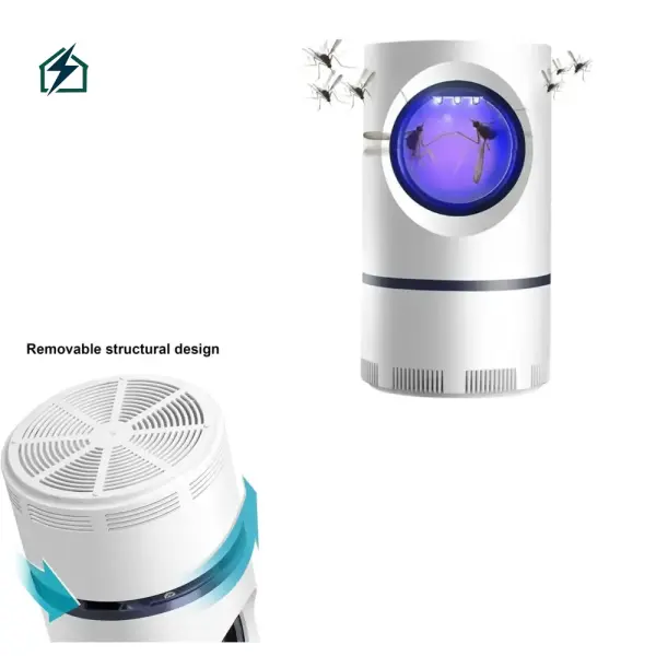 USB Electric LED Mosquito & Fly Killer Lamp – Silent Indoor Insect Trap for Ghana Homes