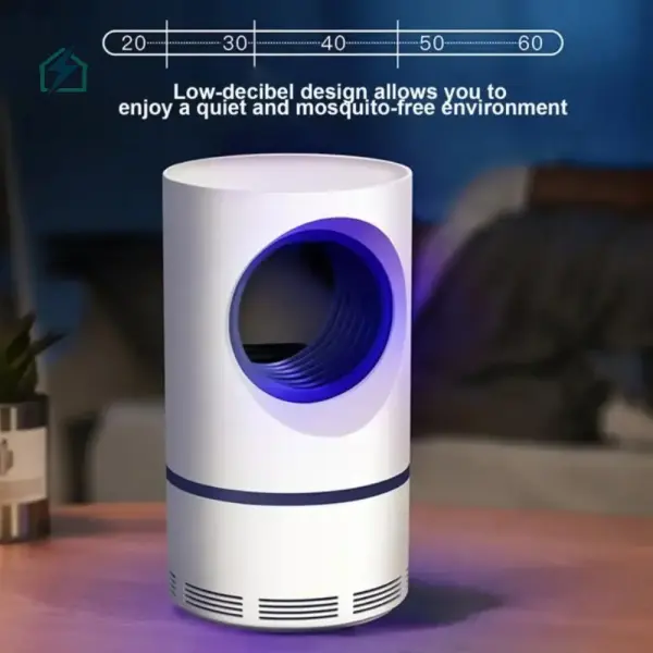 USB Electric LED Mosquito & Fly Killer Lamp – Silent Indoor Insect Trap for Ghana Homes