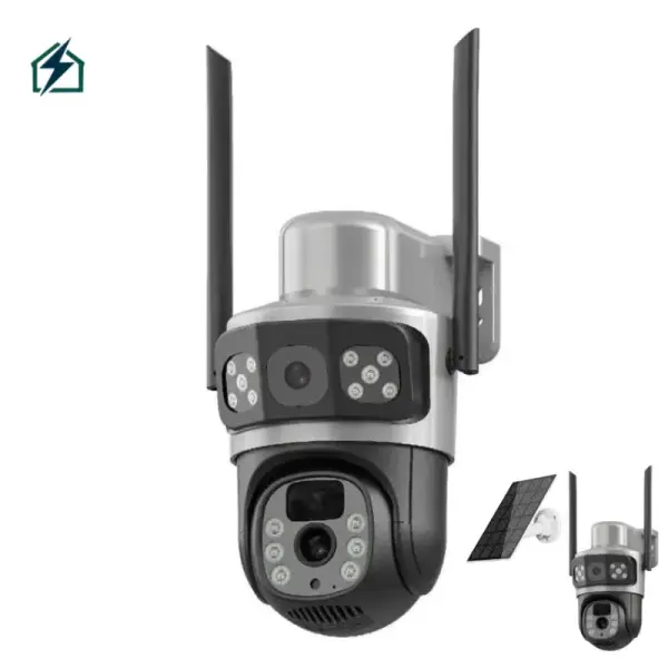 Solar 4G PTZ Security Camera – Wireless Outdoor 360° CCTV Camera with SIM Support for Homes & Farms in Ghana