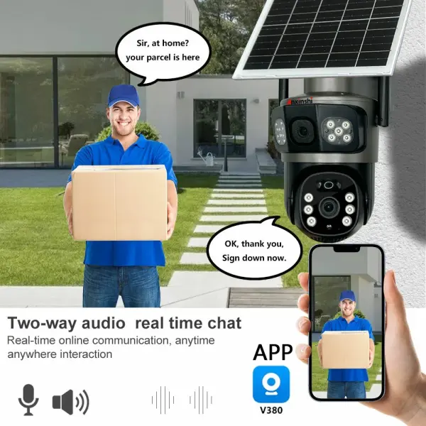 Solar 4G PTZ Security Camera – Wireless Solar-Powered CCTV Camera with SIM Card for Homes & Businesses in Ghana