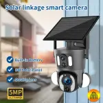 Solar Dual-Lens Outdoor Security Camera with Night Vision  for Homes & Businesses in Ghana