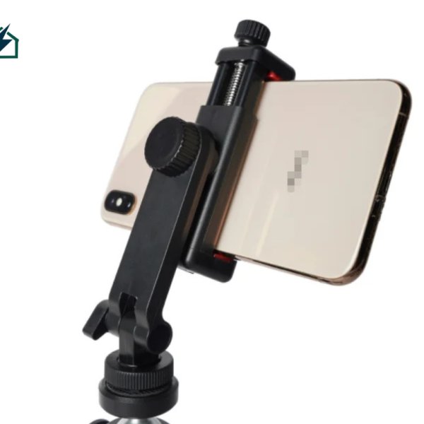 Phone Holder Clamp & Tripod Mount with Dual Cold Shoe