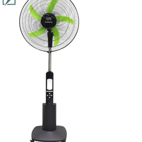SUIMING Portable Solar Fan Light Kit – 16-Inch Rechargeable Fan, LED Lantern & 6000mAh Power Bank Ghana
