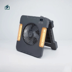 SUIMING Portable Solar Fan Light Kit – 6000mAh Rechargeable Fan, LED Light & Power Bank