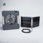 SUIMING Portable Solar Fan Light Kit – 6000mAh Rechargeable Fan, LED Light & Power Bank