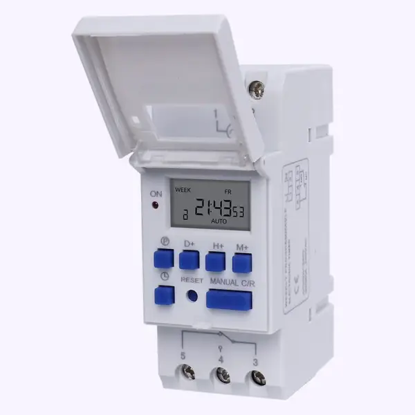 THC15A DIN Rail Digital Timer Switch – 7-Day Weekly Programmable 16A Automatic Time Controller